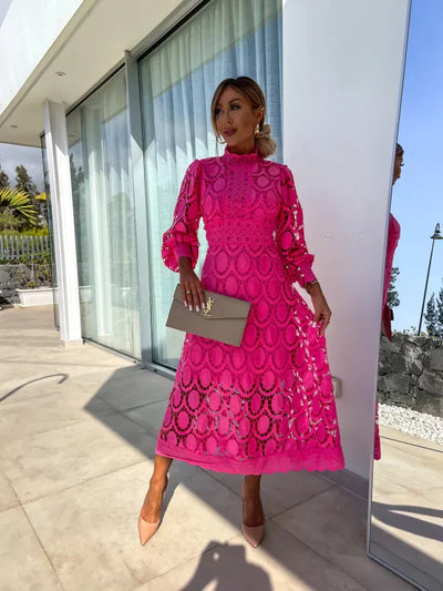 Sophie – Lace Detail Midi Dress