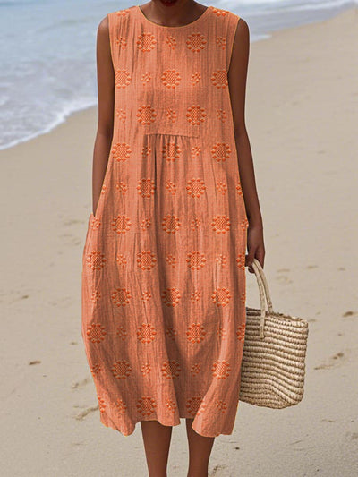 Sleeveless Midi Dress – Breezy Freedom, Everyday Charm