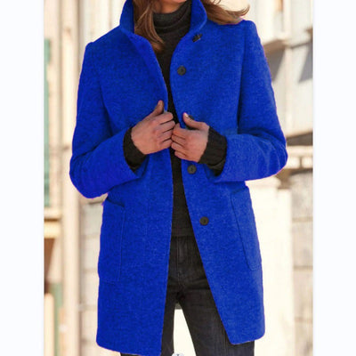 Vintora™ - Retro Women’s Windbreaker with Buttons and Stand-Up Collar