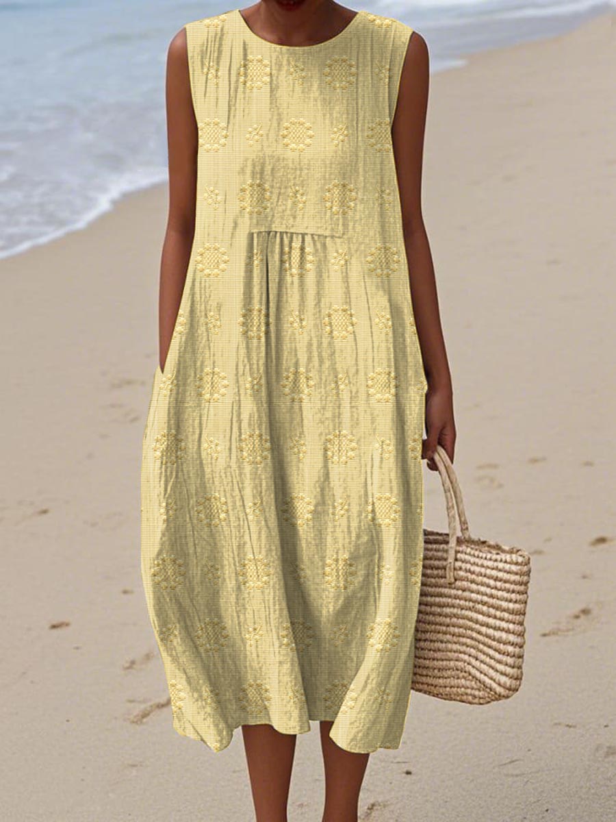 Sleeveless Midi Dress – Breezy Freedom, Everyday Charm