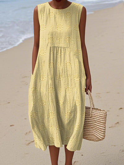 Sleeveless Midi Dress – Breezy Freedom, Everyday Charm
