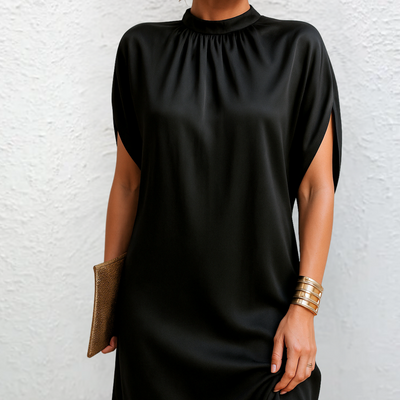 Mila – Elegant V-Neck Day Dress