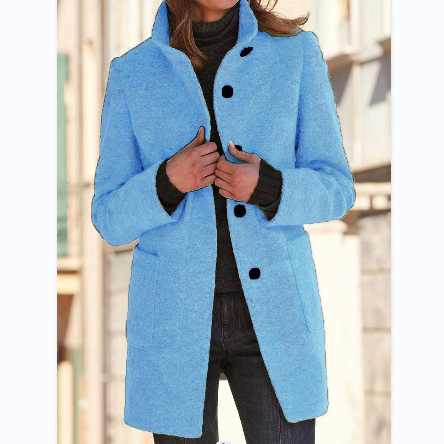 Vintora™ - Retro Women’s Windbreaker with Buttons and Stand-Up Collar