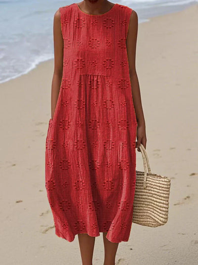 Sleeveless Midi Dress – Breezy Freedom, Everyday Charm