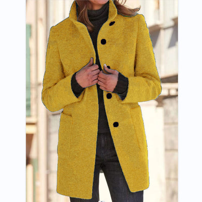 Vintora™ - Retro Women’s Windbreaker with Buttons and Stand-Up Collar