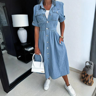 Joanna – Softly Elegant Midi Dress