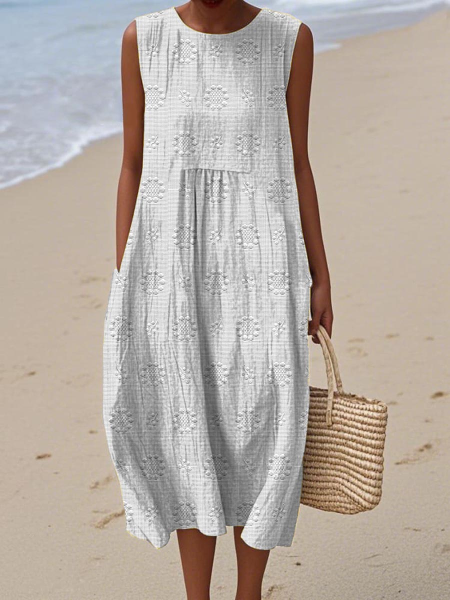 Sleeveless Midi Dress – Breezy Freedom, Everyday Charm