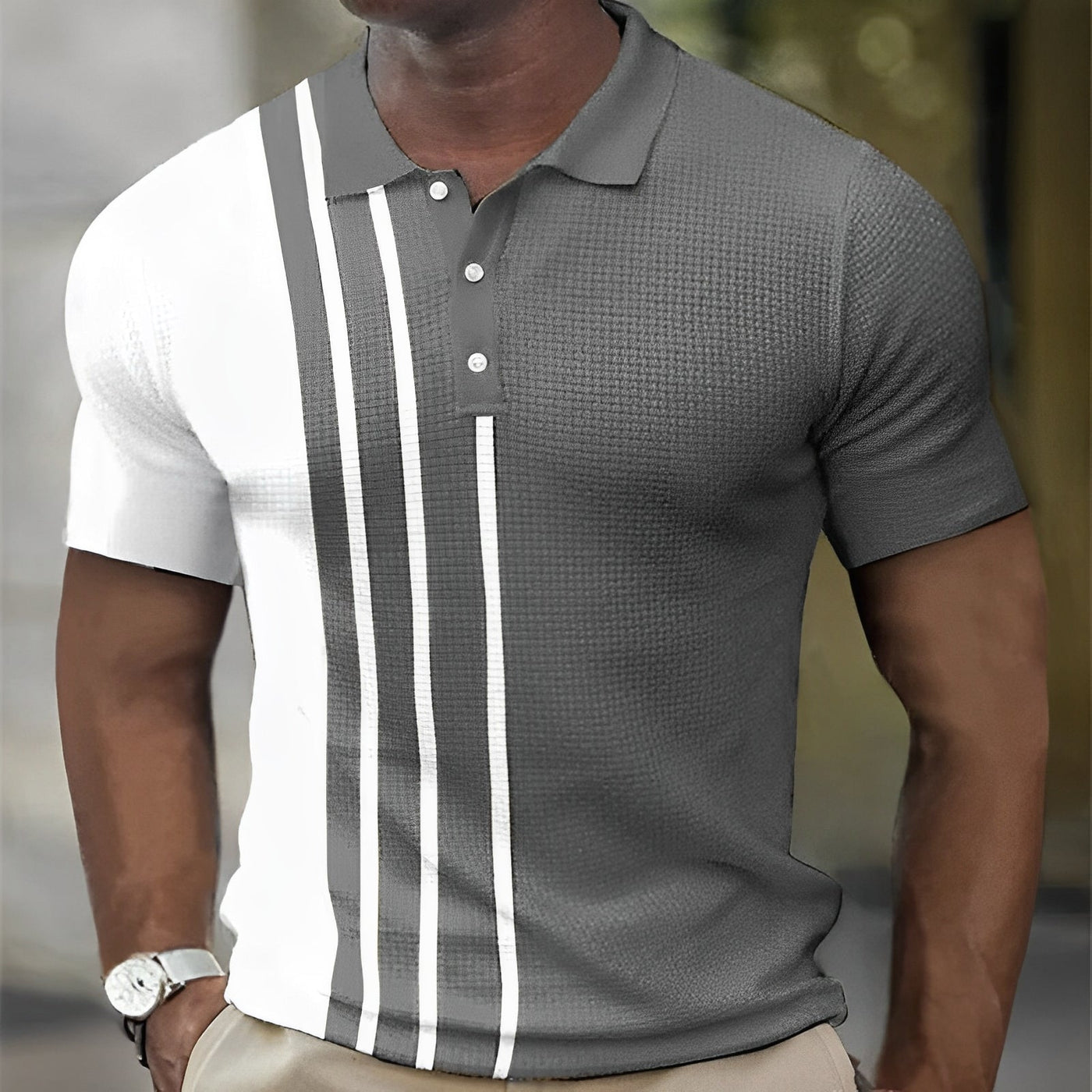 Connor – Striped Statement Shirt