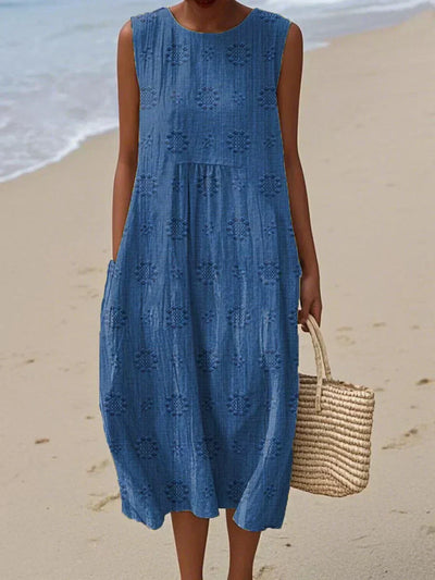 Sleeveless Midi Dress – Breezy Freedom, Everyday Charm