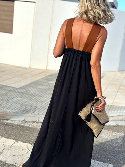Sienna | Abito Elegante con Schiena Scoperta e Collo Incrociato alla Moda