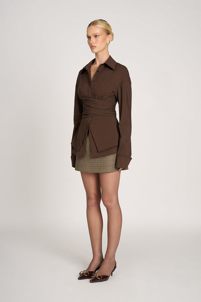 Harper – Sculpted Wrap Shirt
