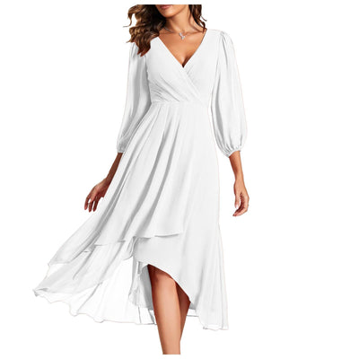 Vivienne – V-Neckline Elegant Dress