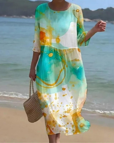 Freya – Seamless Floral Elegance Dress