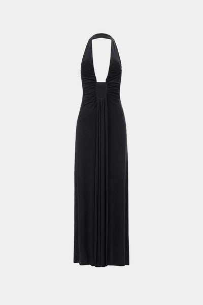 Celeste – Ivory Draped Maxi Dress