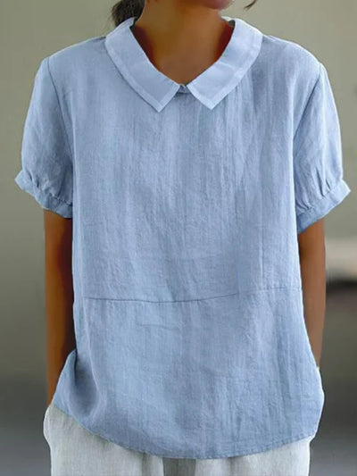 Sophie – Relaxed Collared Everyday Top