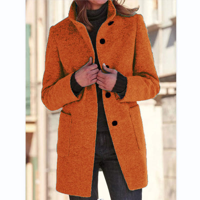 Vintora™ - Retro Women’s Windbreaker with Buttons and Stand-Up Collar