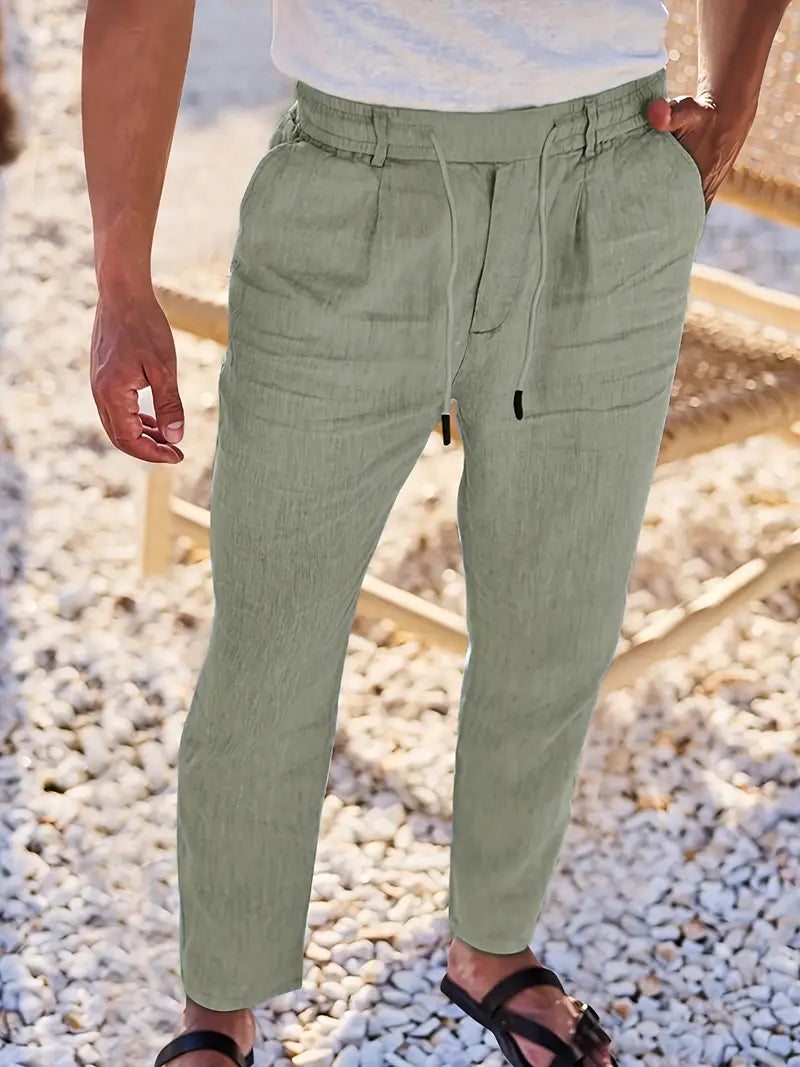 Malcolm – Easygoing Linen Drawstring Pants