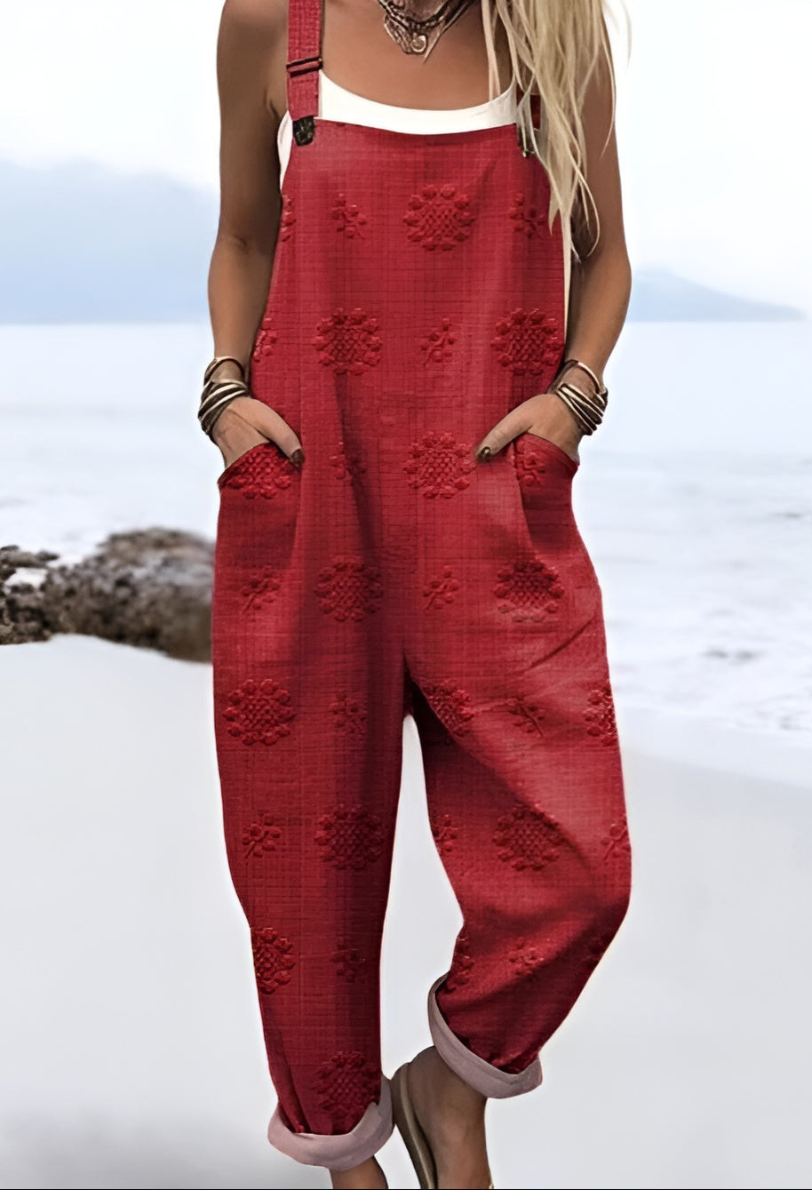 Lynn™ | Rosewood-Textured Overalls