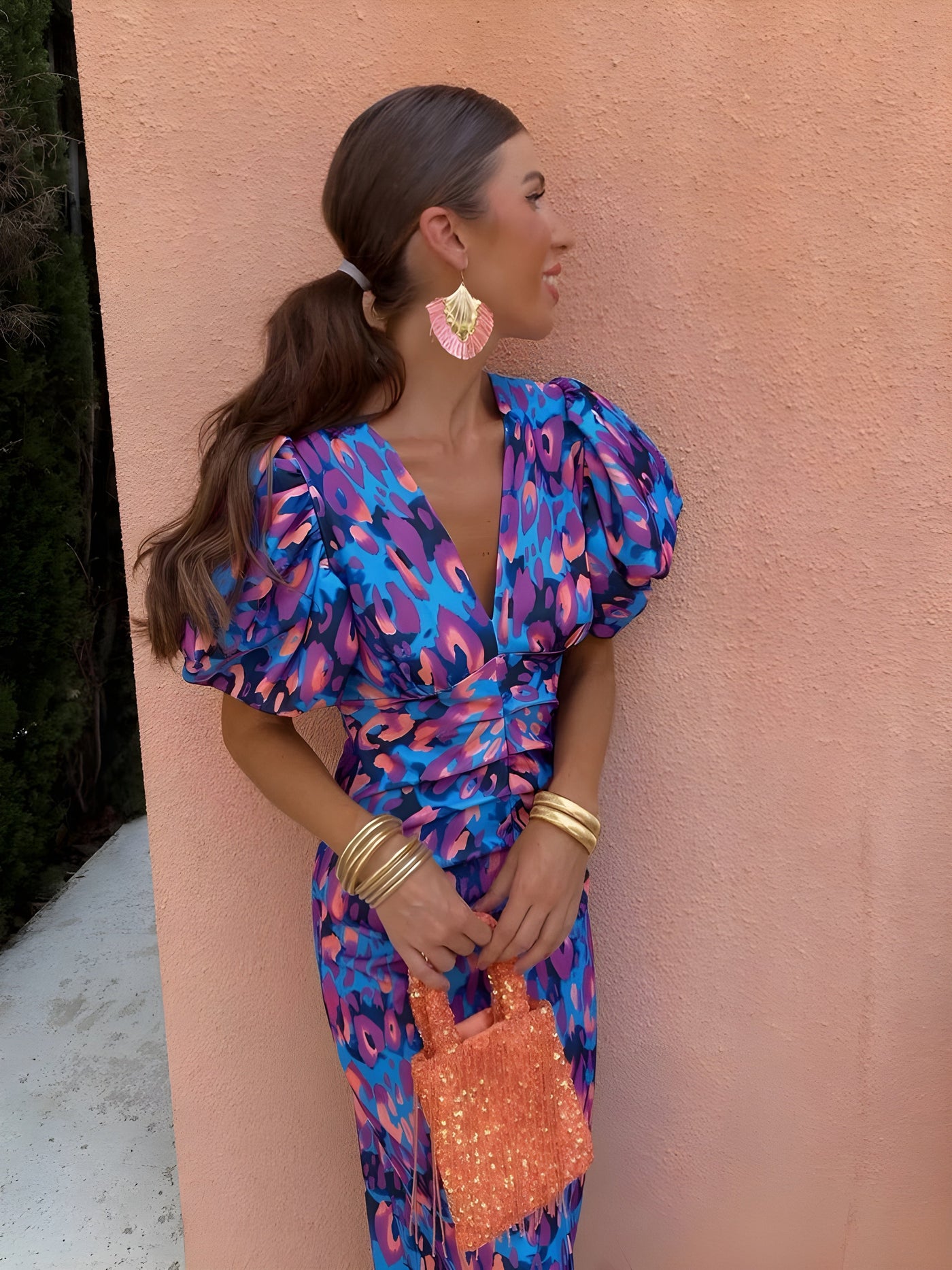 Zara – Bold and Colourful Midi Dress
