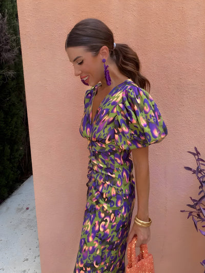 Zara – Bold and Colourful Midi Dress