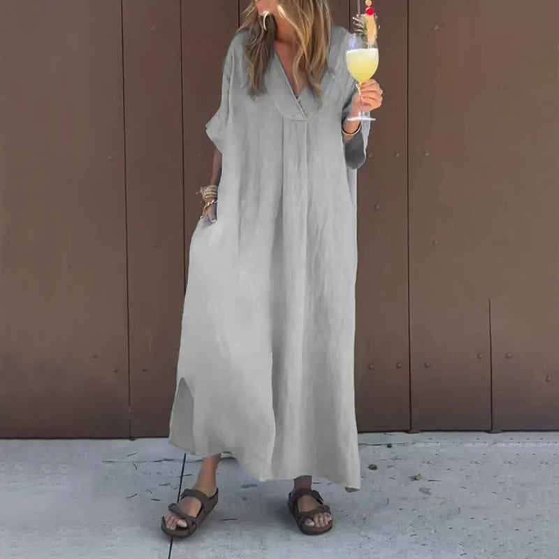 Julia Abito elegante e casual con scollo a V