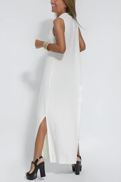 Clodagh – Sculpting Maxi Dress with Free Cardigan